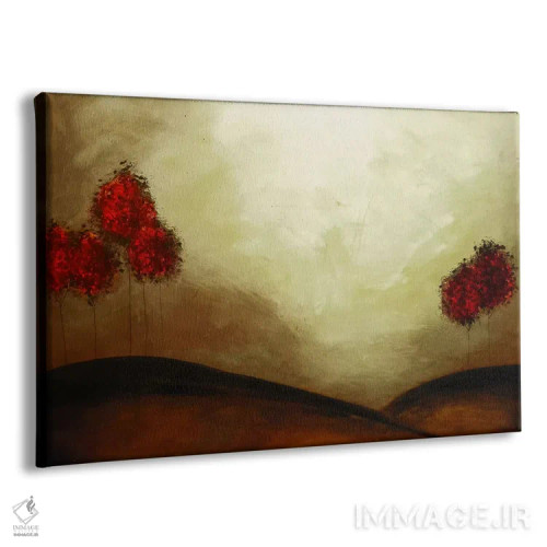 تابلو انتزاعی خانواده شماره ۱ اثر هدر آفرود - نمای پرسپکتیو محصول