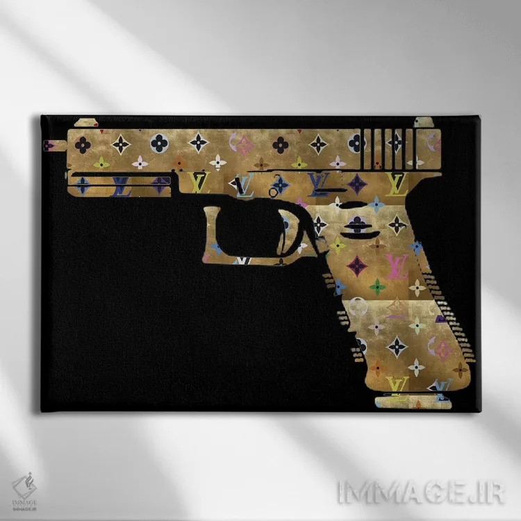 تابلو دکوراتیو پلیس مد اثر هدر آفرود - نمای روبهرو روی دیوار