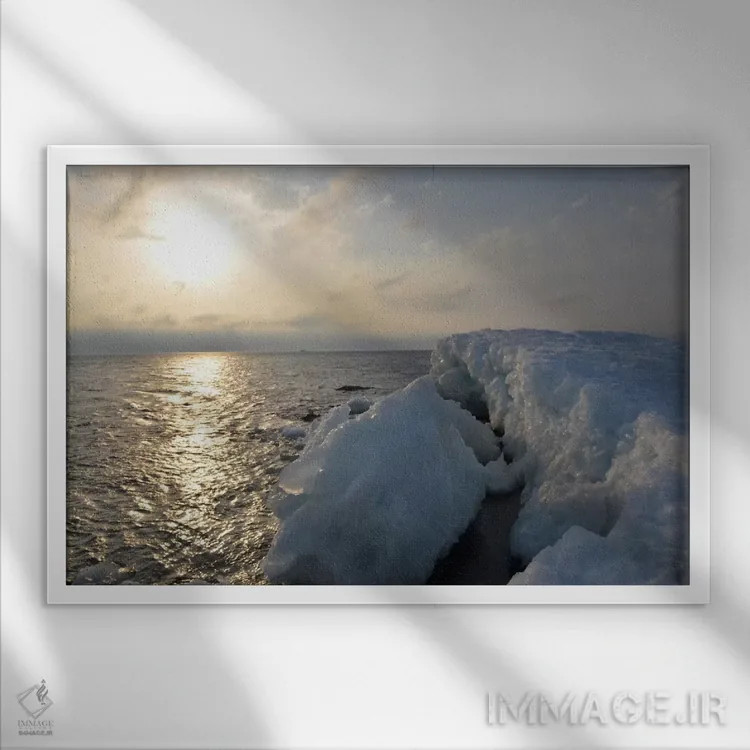 تابلو دکوراتیو دوگانگی و نسبیت اثر هدر آفرود - نمای قابدار سفید