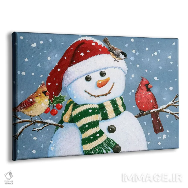 تابلو دکوراتیو آدم برفی سانتا اثر ویلیام واندر داسون - نمای پرسپکتیو محصول