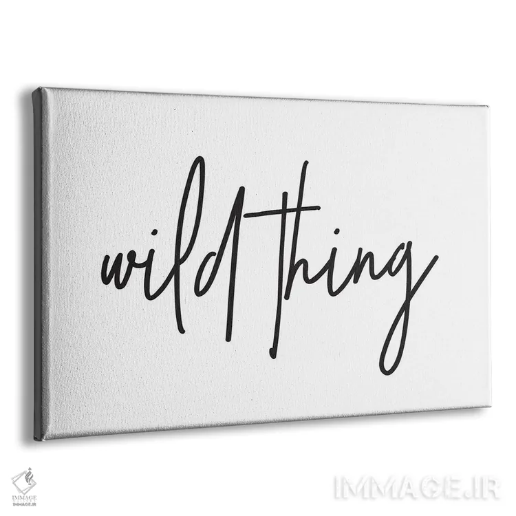 تابلو مینیمال موجود وحشی ۱ اثر هانی مون هتل - نمای پرسپکتیو محصول