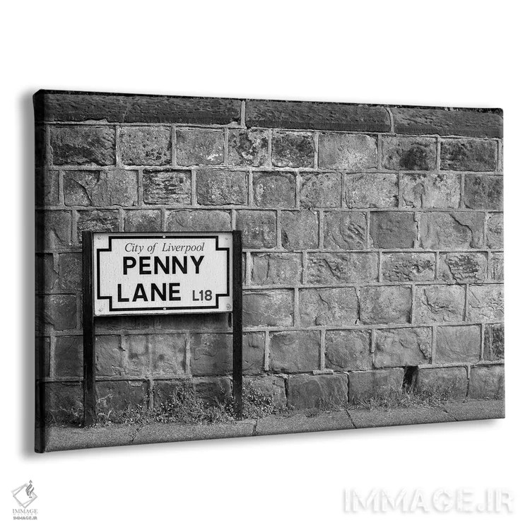 تابلو مینیمال پنی لین اثر هانی مون هتل - نمای پرسپکتیو محصول