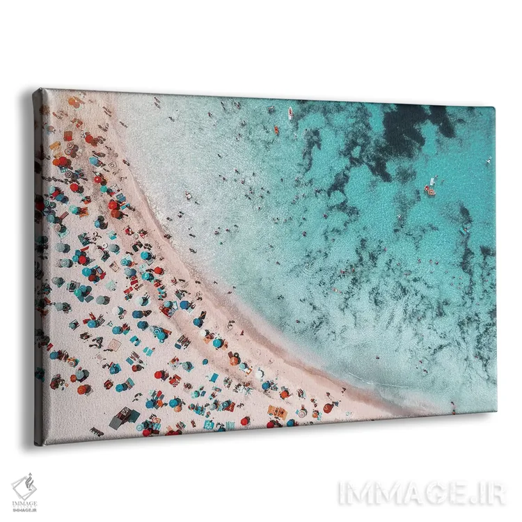 تابلو دکوراتیو پیش رفتن در امتداد ساحل اثر هانی مون هتل - نمای پرسپکتیو محصول