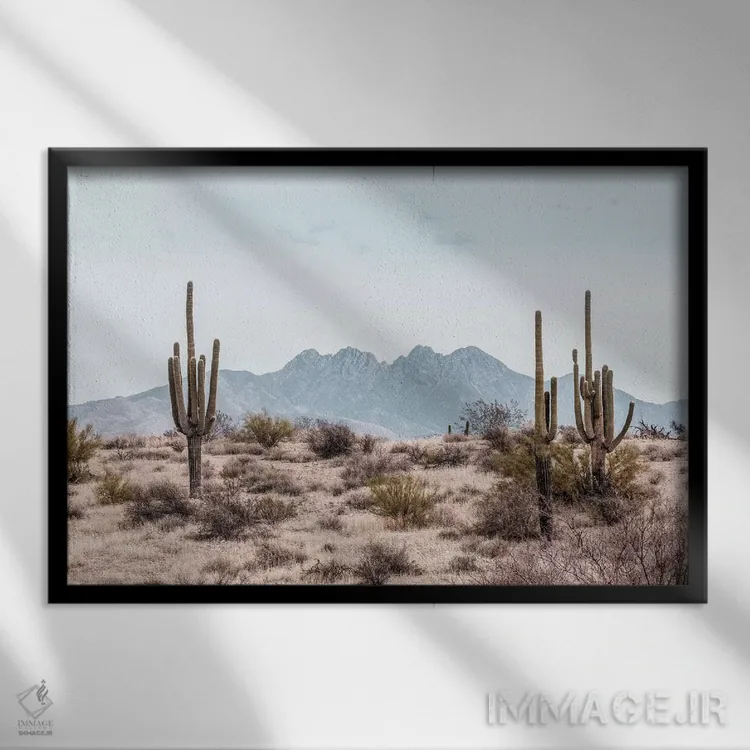 تابلو دکوراتیو قله اثر هانی مون هتل - نمای قابدار مشکی