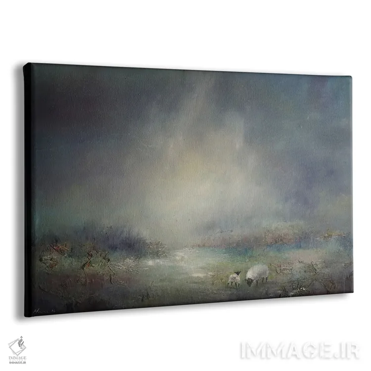 تابلو دکوراتیو چرای دام در ثیرلمیر اثر لیزا هاوس - نمای پرسپکتیو محصول