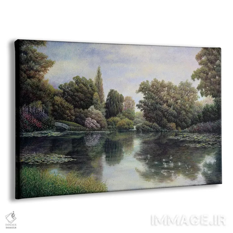 تابلو دکوراتیو آرامش آب ها اثر دیوید هاولز - نمای پرسپکتیو محصول