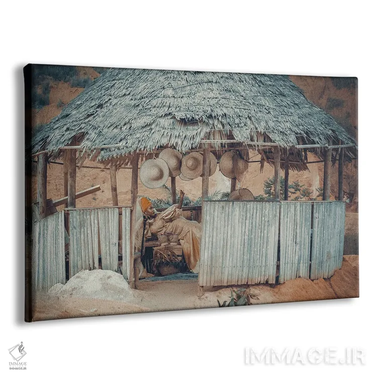 تابلو دکوراتیو ملکه آمنه ۱ اثر هری ادونزه - نمای پرسپکتیو محصول