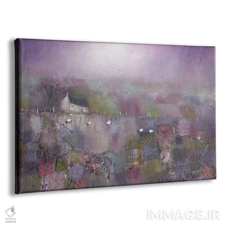 تابلو دکوراتیو اسطوخودوس اسکاتلندی اثر لیزا هاوس - نمای پرسپکتیو محصول