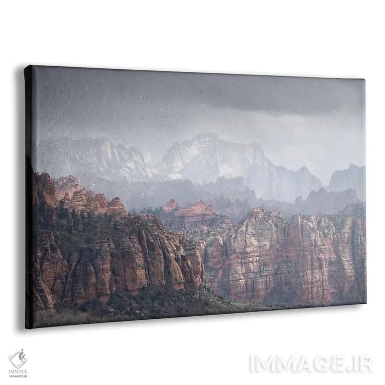 تابلو دکوراتیو زایون اول اثر هانتر پیج - نمای پرسپکتیو محصول