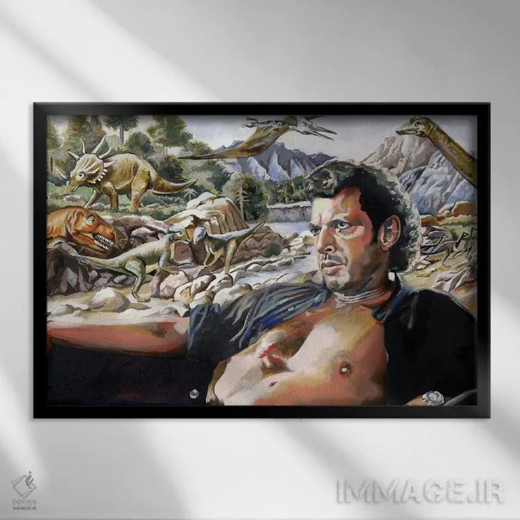 تابلو دکوراتیو نظریه آشوب اثر هدر پری - نمای قابدار مشکی