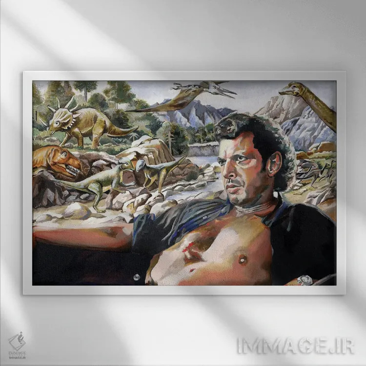 تابلو دکوراتیو نظریه آشوب اثر هدر پری - نمای قابدار سفید