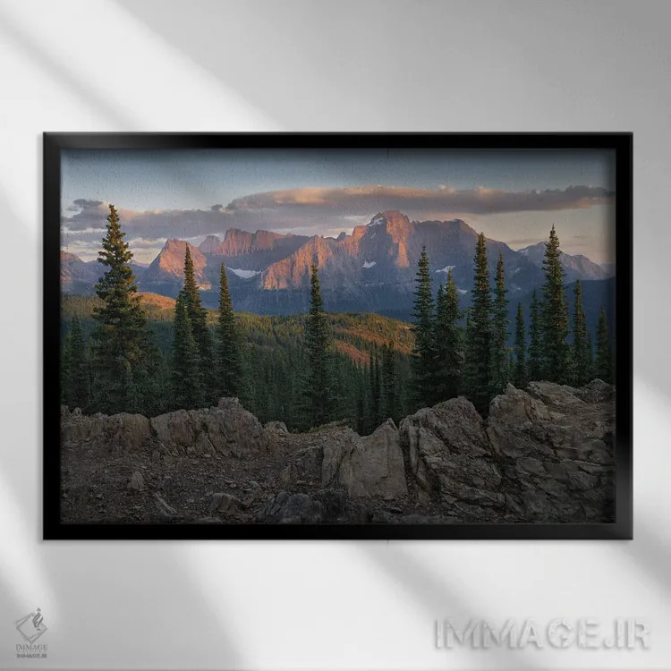 تابلو دکوراتیو روزانه اثر هانتر پیج - نمای قابدار مشکی