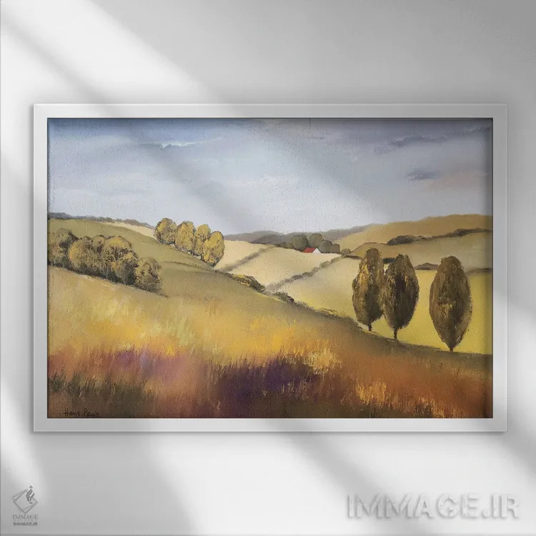 تابلو دکوراتیو کاتسوولد ۲ اثر هانس پاوس - نمای قابدار سفید