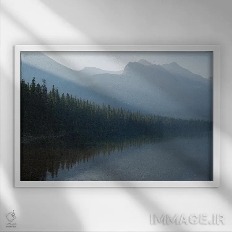 تابلو دکوراتیو کشتی شکسته اثر هانتر پیج - نمای قابدار سفید