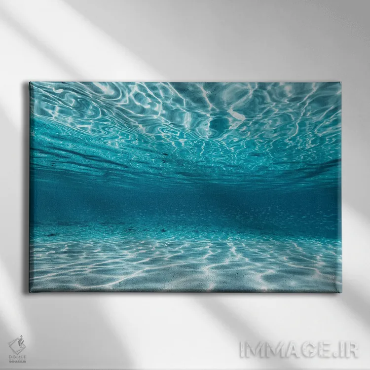 تابلو مینیمال ماهی طعمه اثر هانا پریویت - نمای روبهرو روی دیوار