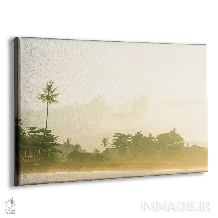 تابلو مینیمال مه بالی اثر هانا پریویت - نمای پرسپکتیو محصول