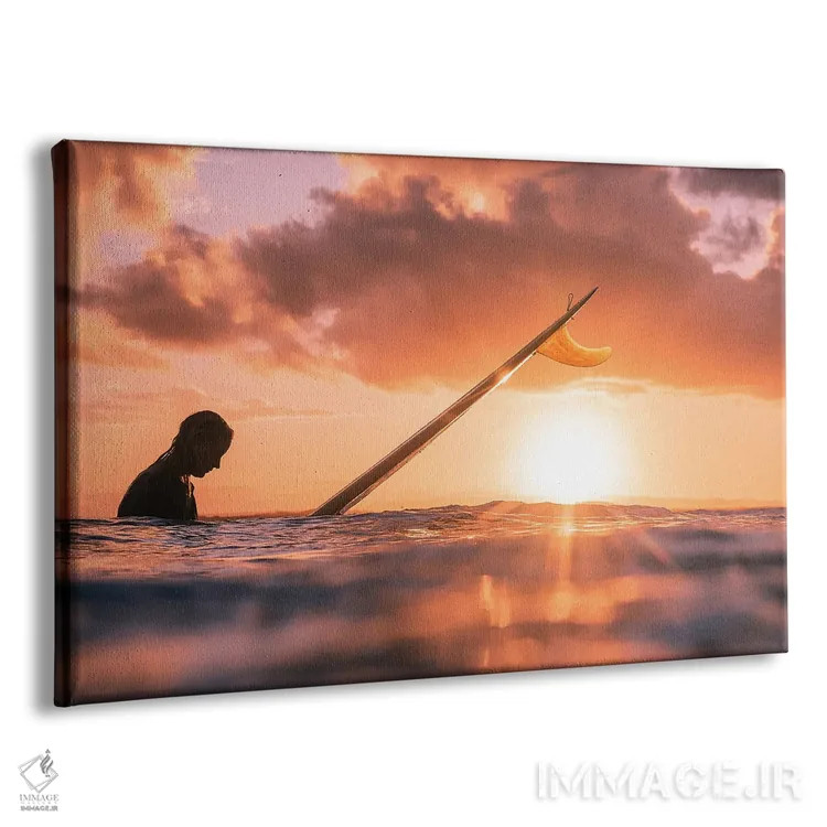 تابلو مینیمال حاشیه نوسا اثر هانا پریویت - نمای پرسپکتیو محصول