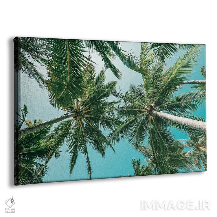 تابلو مینیمال زندگی جزیره ای اثر هانا پریویت - نمای پرسپکتیو محصول