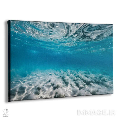 تابلو مینیمال موآره اثر هانا پریویت - نمای پرسپکتیو محصول