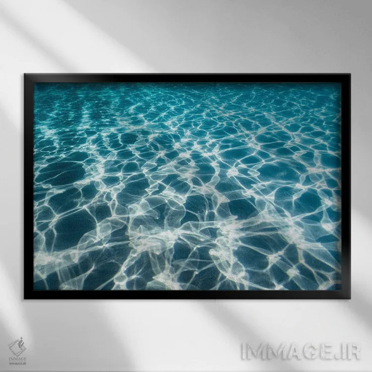 تابلو مینیمال کالیدوسکوپ اثر هانا پریویت - نمای قابدار مشکی