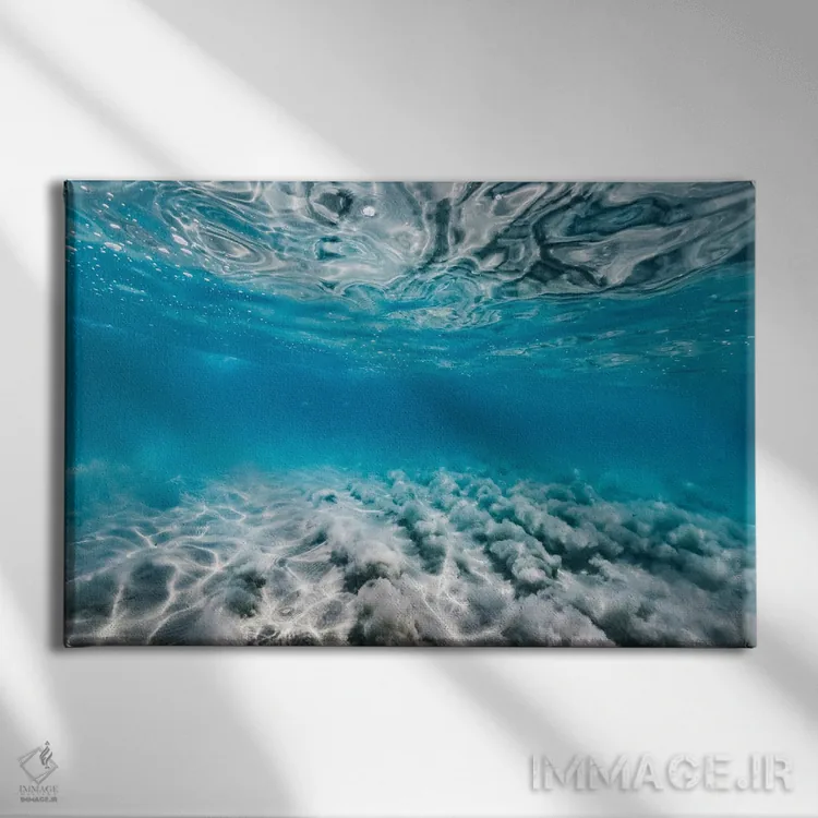 تابلو مینیمال موآره اثر هانا پریویت - نمای روبهرو روی دیوار