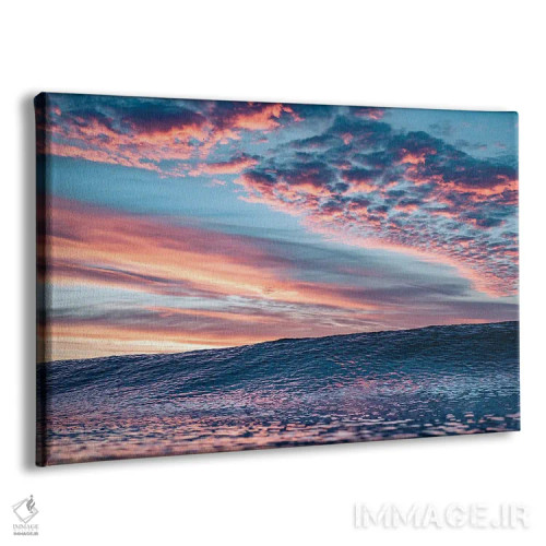 تابلو مینیمال منظره جهنم اقیانوس اثر هانا پریویت - نمای پرسپکتیو محصول