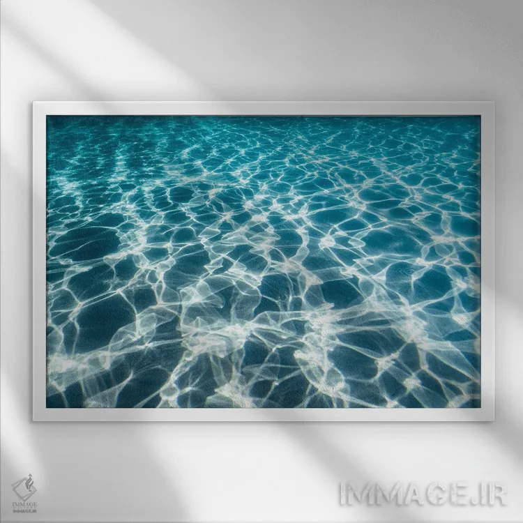 تابلو مینیمال کالیدوسکوپ اثر هانا پریویت - نمای قابدار سفید