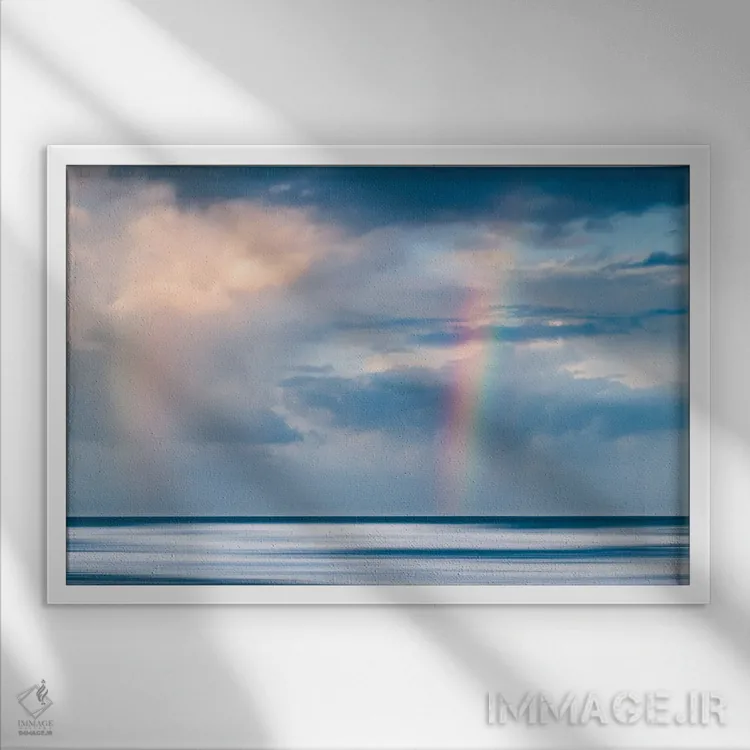 تابلو مینیمال دوبین شدن اثر هانا پریویت - نمای قابدار سفید