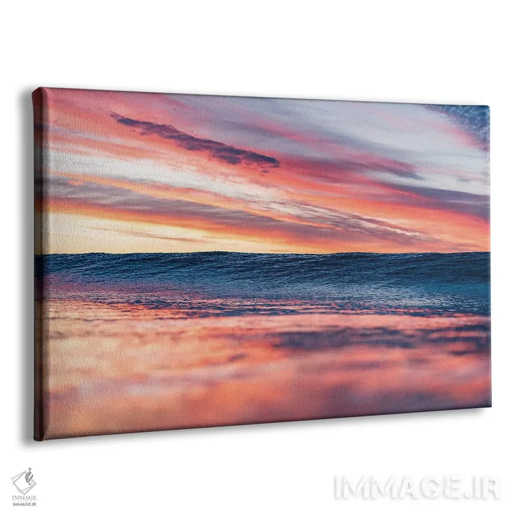 تابلو مینیمال آتش طلوع اثر هانا پریویت - نمای پرسپکتیو محصول