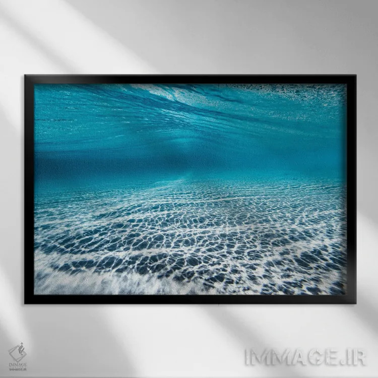 تابلو مینیمال کاشی کاری اثر هانا پریویت - نمای قابدار مشکی