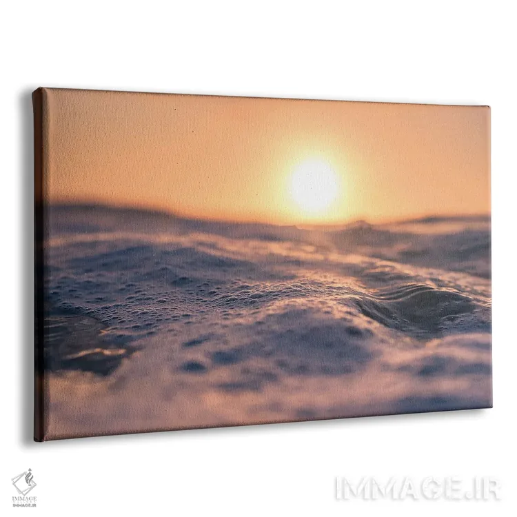 تابلو مینیمال کف موج اثر هانا پریویت - نمای پرسپکتیو محصول