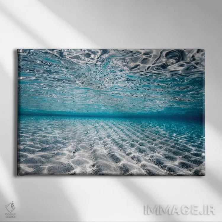 تابلو مینیمال انعکاس ها اثر هانا پریویت - نمای روبهرو روی دیوار