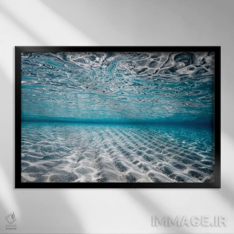 تابلو مینیمال انعکاس ها اثر هانا پریویت - نمای قابدار مشکی