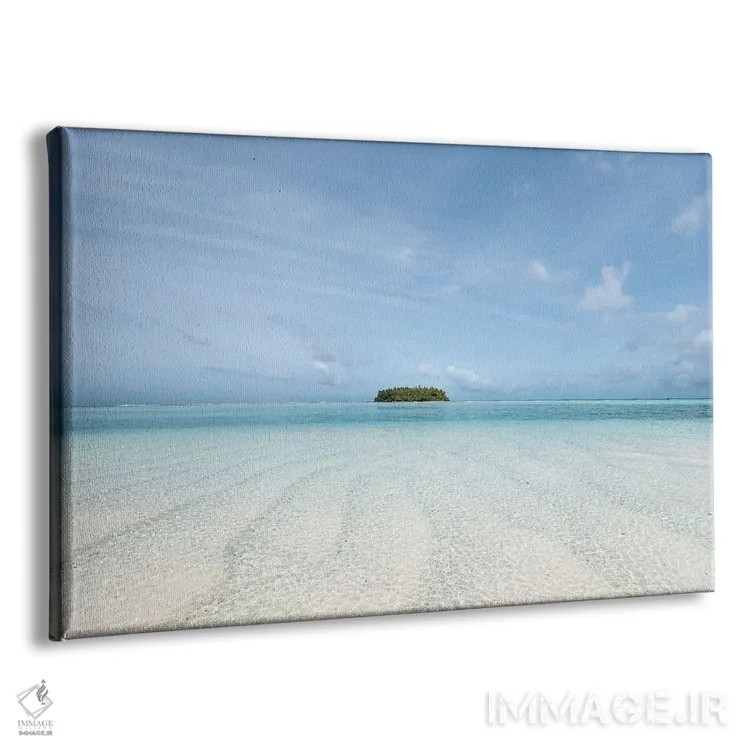 تابلو مینیمال جزیره اثر هانا پریویت - نمای پرسپکتیو محصول