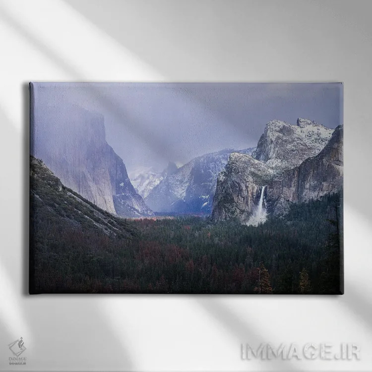 تابلو دکوراتیو زمستان یوسیمیتی اثر هدر رابرسون - نمای روبهرو روی دیوار