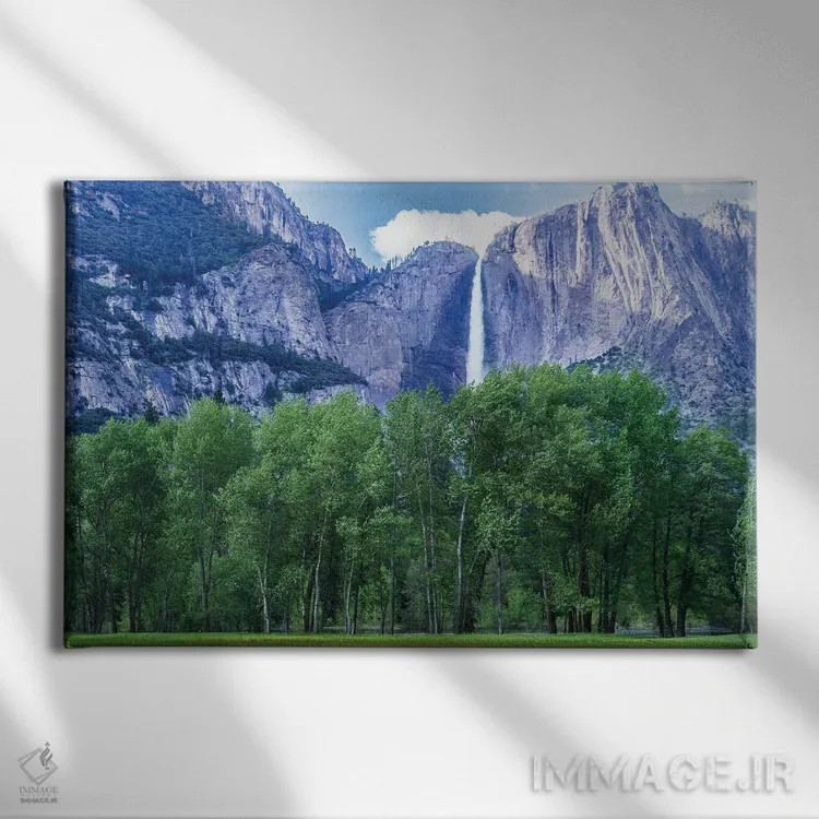 تابلو دکوراتیو چشم انداز چمنزار اثر هدر رابرسون - نمای روبهرو روی دیوار