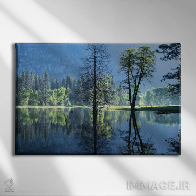 تابلو دکوراتیو ناظر صبحگاهی اثر هدر رابرسون - نمای روبهرو روی دیوار