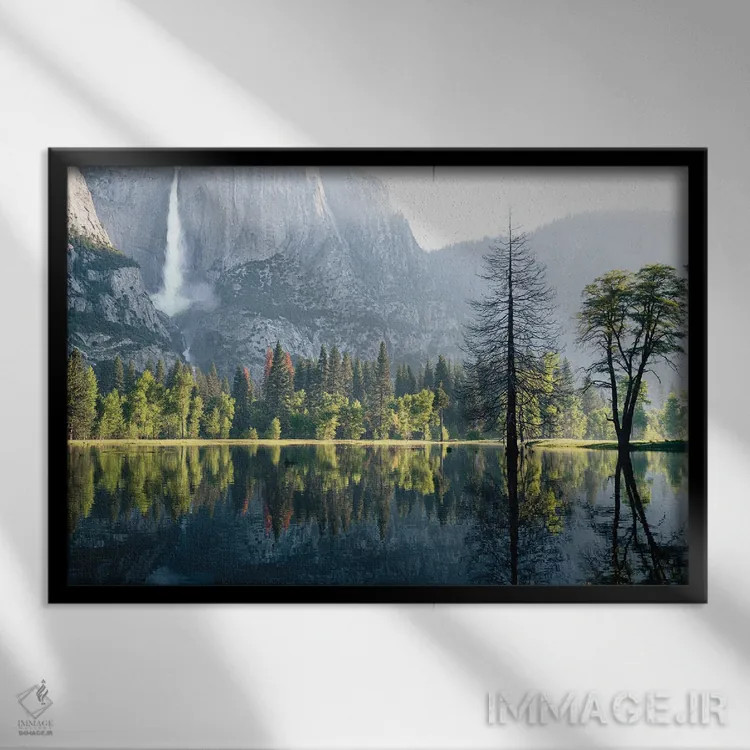 تابلو دکوراتیو شکوه بهار اثر هدر رابرسون - نمای قابدار مشکی