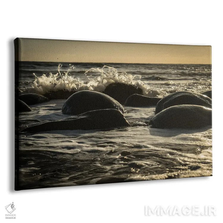 تابلو دکوراتیو ساحل بولینگ بال اثر هدر رابرسون - نمای پرسپکتیو محصول