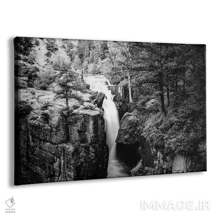 تابلو دکوراتیو آبشار شل اثر هدر رابرسون - نمای پرسپکتیو محصول