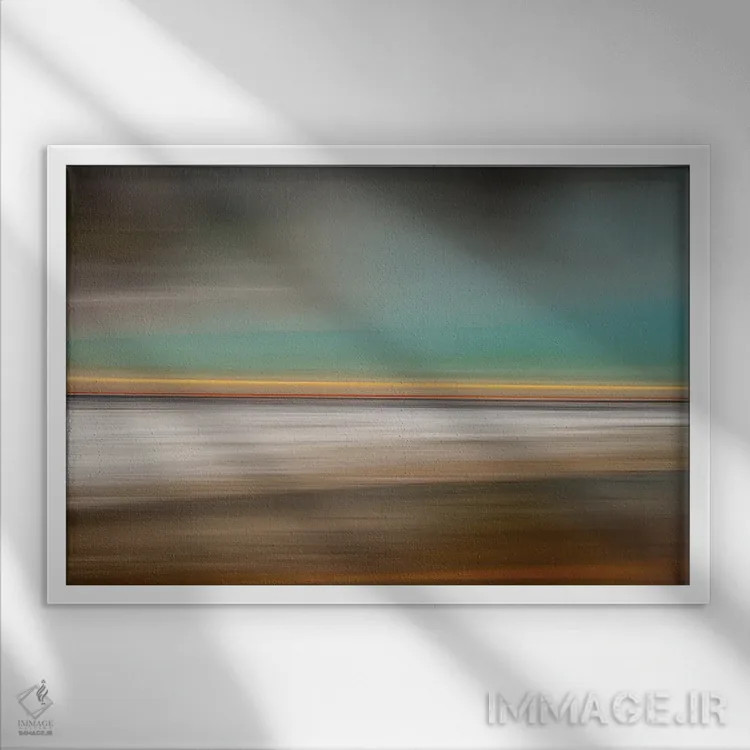 تابلو دکوراتیو چشم ها را به خود جلب کردن اثر هدر رابرسون - نمای قابدار سفید