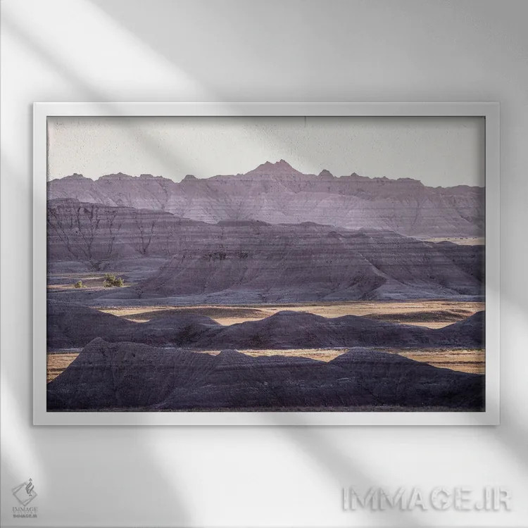 تابلو دکوراتیو ماکو سیکا اثر هدر رابرسون - نمای قابدار سفید