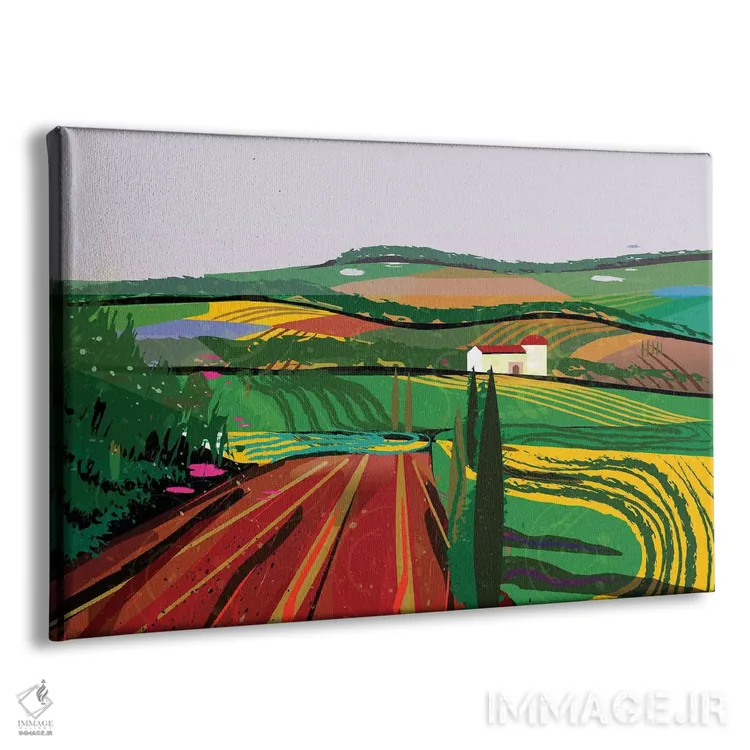 تابلو دکوراتیو مزرعه شماره ۸ اثر چارلز هارکر - نمای پرسپکتیو محصول