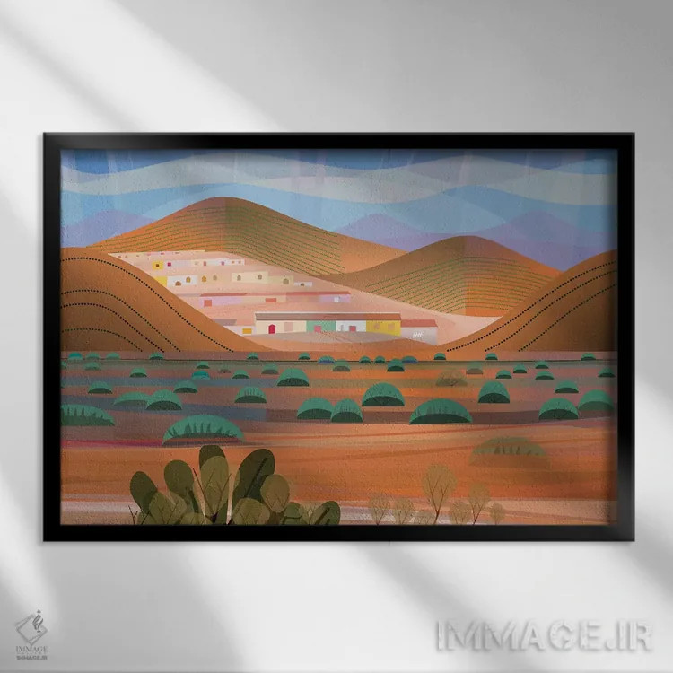 تابلو دکوراتیو لا چویا اثر چارلز هارکر - نمای قابدار مشکی