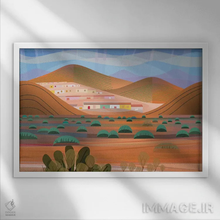 تابلو دکوراتیو لا چویا اثر چارلز هارکر - نمای قابدار سفید