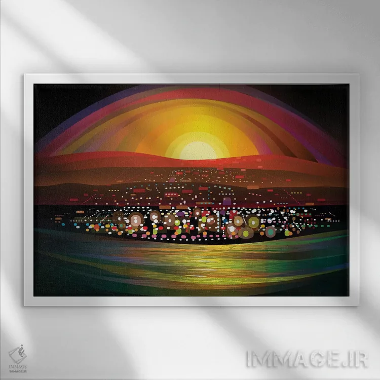 تابلو دکوراتیو لاپاز اثر چارلز هارکر - نمای قابدار سفید