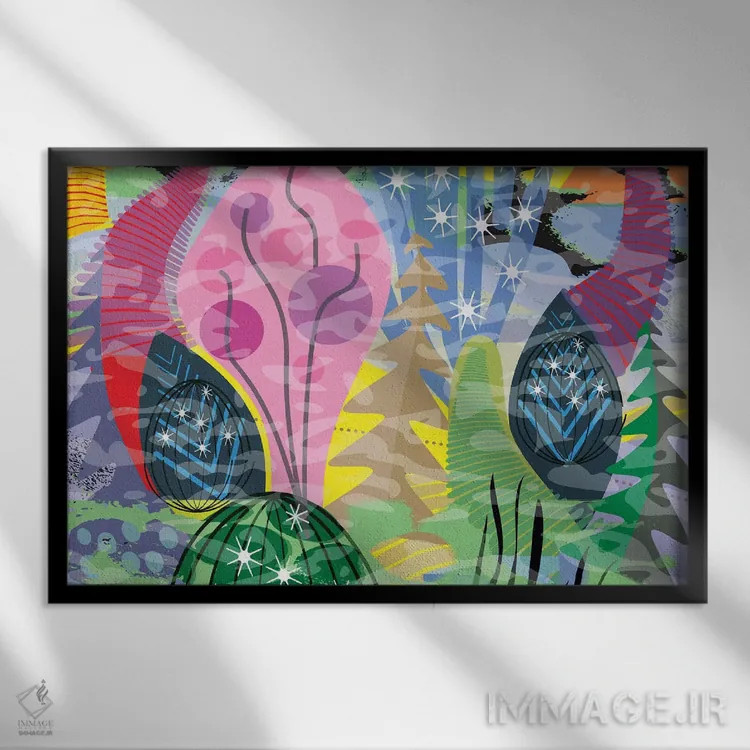 تابلو دکوراتیو قلب لرزان اثر چارلز هارکر - نمای قابدار مشکی