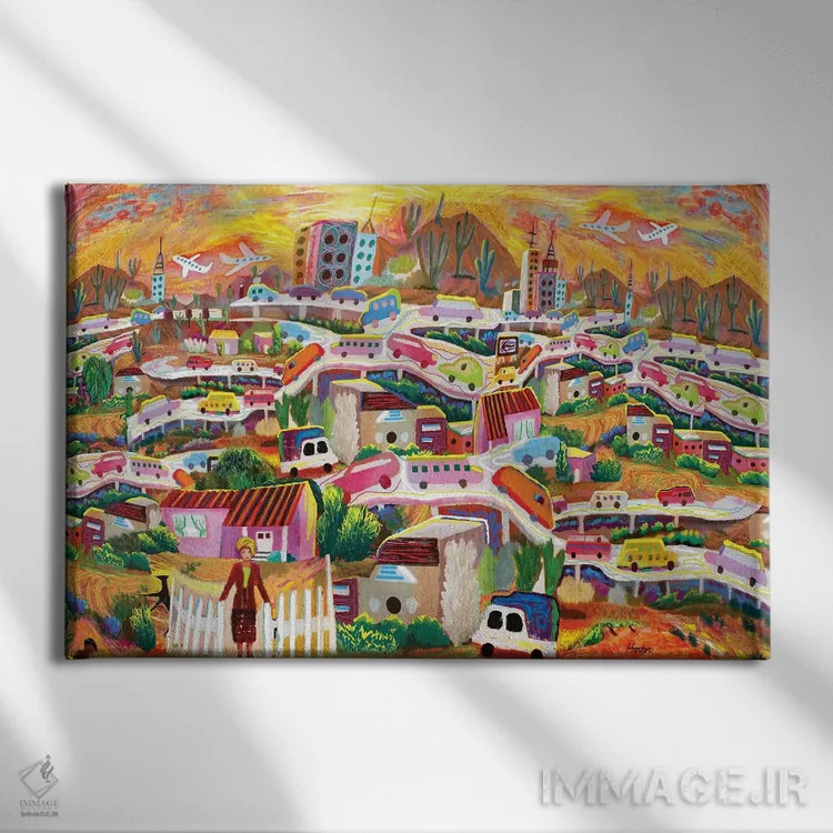 تابلو دکوراتیو لا فینیکرا اثر چارلز هارکر - نمای روبهرو روی دیوار