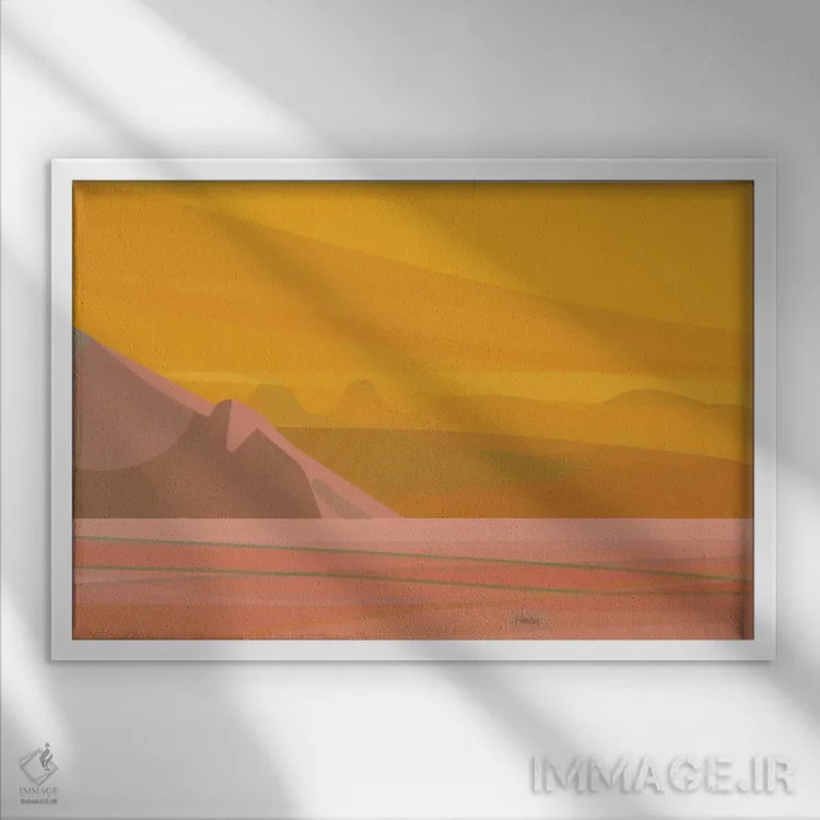 تابلو دکوراتیو لا چویا اثر چارلز هارکر - نمای قابدار سفید