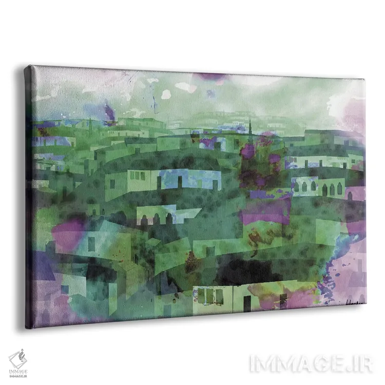 تابلو دکوراتیو در هنگام باران اثر چارلز هارکر - نمای پرسپکتیو محصول